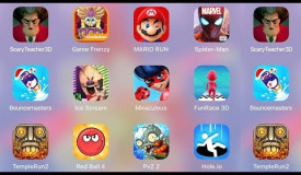 ScaryTeacher3D,Miraculous,IceScream,Hole.io,FunRace3D,Spiderman Unlimited,Mario,Sponge Frenzy,Temple