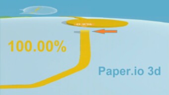 Paper.io 3d Map Control: 100.00% World Record