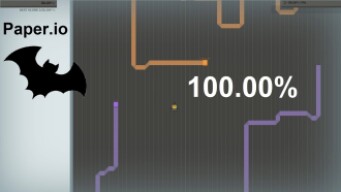 Paper.io Map Control: 100.00% [Batman]