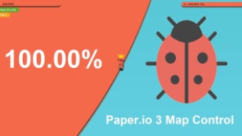 Paper.io 3 Map Control: 100.00% [Battle]