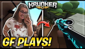 MY GIRLFRIEND PLAYS KRUNKER.IO! (is she good?..)