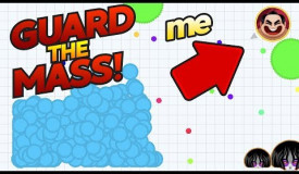 Agar.io Mobile - HIGH RISK MASS PILE TROLL