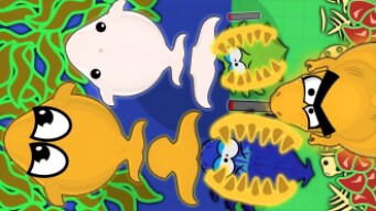 THE LEGENDARY GOLDEN WHALE DESTRUCTION IN MOPE.IO | Mope.io Funny Moments Ft.Saengio