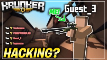 I PRETENDED TO BE A GUEST IN KRUNKER.IO! (you wont believe what happened..)