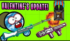 Surviv.io *NEW* MOST POWERFUL CANNONS!! Minigun, M79 & Heart Cannon (Survivio Valentine's Update)