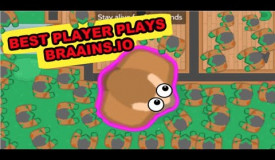 BEST PLAYER PLAYS BRAAINS.IO + 100K HUMAN + LAST SURVIVOR + INSANE JUKES + TROLLING | BRAAINS.IO