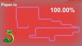 Paper.io Map Control: 100.00% [Snake]