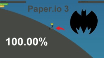 Paper.io 3 INSTANT WIN! Map Control: 100.00%