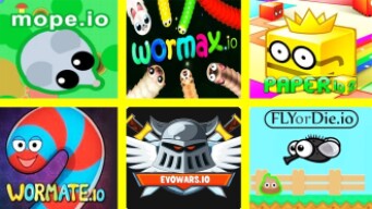 Mope.io, Wormax.io, Evowars.io, Paper.io 2, Wormate.io, Flyordie.io