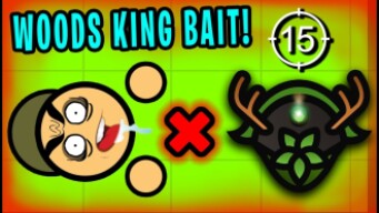 BAITING WITH THE WOODS KING HELMET! (Surviv.io Trolling)
