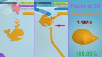 Paper.io 3d - World Record 1:40Min