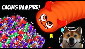 JADI CACING VAMPIRE AUTO KILL KILL!!! | WORMATE.IO INDONESIA