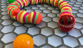 Slither.io. Monster Worm out of sock. DIY