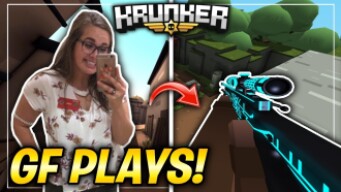 MY GIRLFRIEND PLAYS KRUNKER.IO! (is she good?..)