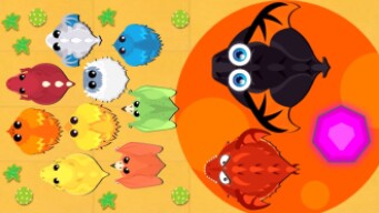 LAND MONSTER AND BLACK DRAGON DOMINATED THE SERVER || mope.io