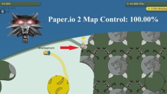 Paper.io 2 Map Control: 100.00% [Geralt]