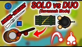 SOLO VS DUO IN THE SAVANNAH MODE ! | SURVIV.IO