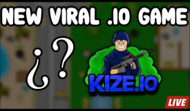 Playing the NEWEST AND BEST .IO GAME! Playing Kize.io Live (Play with us)