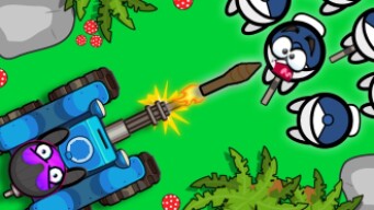 EXPLODING NOOBS WITH A TANK IN NEW .IO GAME!! | Kize.io Wins and Funny Moments