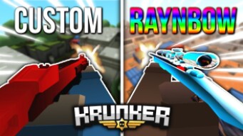 HOW TO GET CUSTOM RAINBOW SKINS IN KRUNKER! (Raynb0w Mods!)