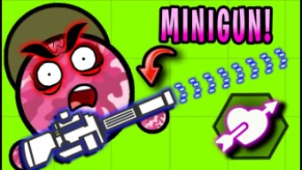 Surviv.io MINIGUN - Is This The Best New Weapon!? (Survivio Valentine's Update)