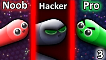 NOOB vs PRO vs HACKER in Slither.io 3
