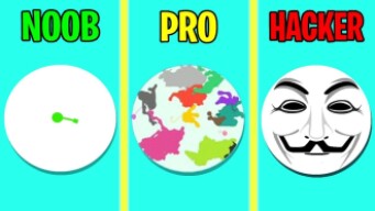 NOOB vs PRO vs HACKER in PAPER.IO 2