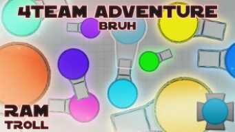 Diep.io "Ranger Trolling" Turning Into 4Team Adventure