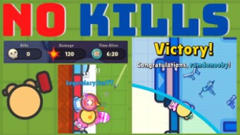 No Kills Challenge! // Winning with No KILLS! // Zombs Royale.io