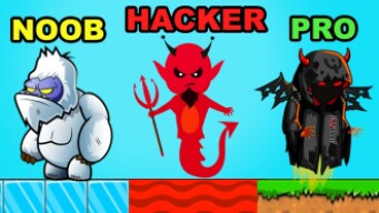 NOOB vs PRO vs HACKER in FlyOrDie.io [EPIC]