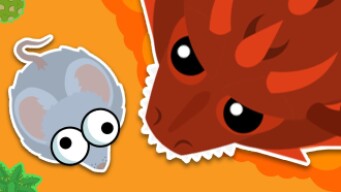 SMALL Loody vs BIG Noob in MOPE.IO