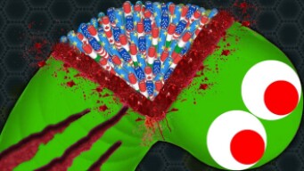 Slither.io Small A.I. HACKER vs BIG Snakes 1,090,000 Score World Record (Epic Slitherio Gameplay)