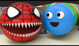 Spider Pacman VS SLITHER.IO IN REAL LIFE about Worms from the game Part 2