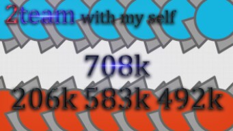 Diep.io | Two Failed Double Million With Myself... 708k+206k & 583k+492k (2team)