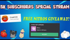 5K SPECIAL LIVESTREAM! | FREE DISCORD NITRO PRIZES (PLAYING DIFFERENT .IO GAMES)