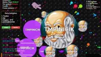 Agma io *SOLO* & Amazing TrickSplit *Play With 50x *Bots* (GAMEPLAY) *(asia giga 2)*