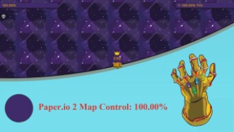 Paper.io 2 Map Control: 100.00% [Thanos The King]
