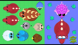 DEMON FISH KILLED T-REX IN WATER // RARE JACKASS DONKEY GOLDEN EAGLE AND BIG GOAT IN MOPE.IO