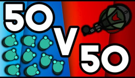 1 VS 10 CLUTCH? || Surviv.io 50v50 update || Pro Gameplay