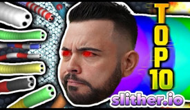 SLITHER.IO - Di Nuovo TOP 10 per il KING dei Vermetti!