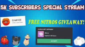 5K SPECIAL LIVESTREAM! | FREE DISCORD NITRO PRIZES (PLAYING DIFFERENT .IO GAMES)