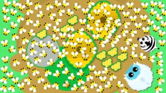 Mope.io Bee's Army // Massive XP // THE EASIEST WAY TO GET LEVEL UP // Again Rare Aqua Yeti But...