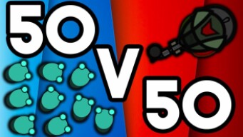 1 VS 10 CLUTCH? || Surviv.io 50v50 update || Pro Gameplay