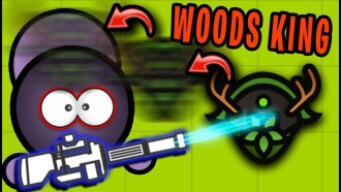 Surviv.io MINIGUN vs WOODS KING HELMET BAIT!! (Survivio Woods Mode Update)