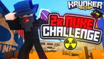 Krunker DOUBLE NUKE Challenge! (INSANE Gameplay!)