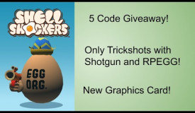 Quintuple Giveaway! - Only trickshots(Shotgun and RPEGG)! - Shellshockers #29