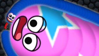 Wormate.io 1 Giant Hacker Worm Vs Tiny Worms Wormateio Epic Gameplay (Best Trolling Moment)