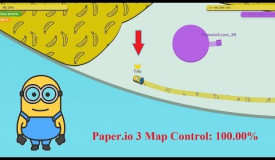 Paper.io 3 Map Control: 100.00% [Minions]