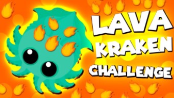 LAVA KRAKEN CHALLENGE IN MOPE.IO \\ JOURNEY AROUND THE LAVA