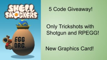 Quintuple Giveaway! - Only trickshots(Shotgun and RPEGG)! - Shellshockers #29